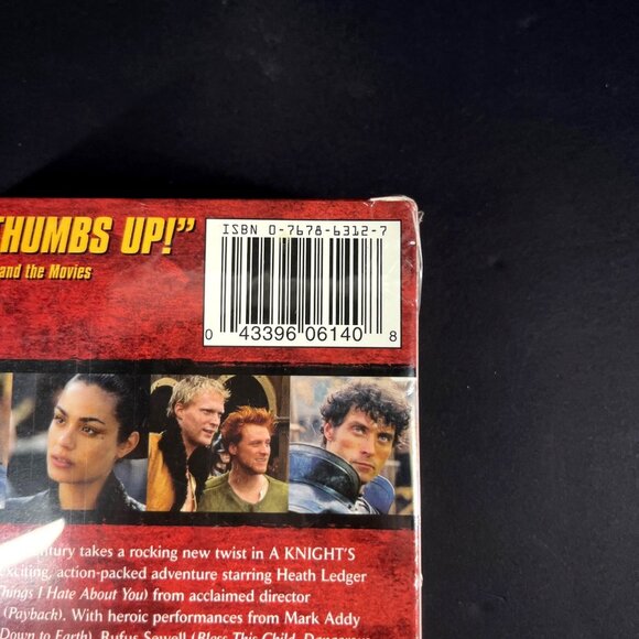 A Knights Tale VHS Movie Tape Starring Heath Ledger - Picture 4 of 4